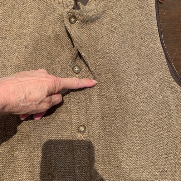 Men's sleeveless wool vest - Picture 3 of 7